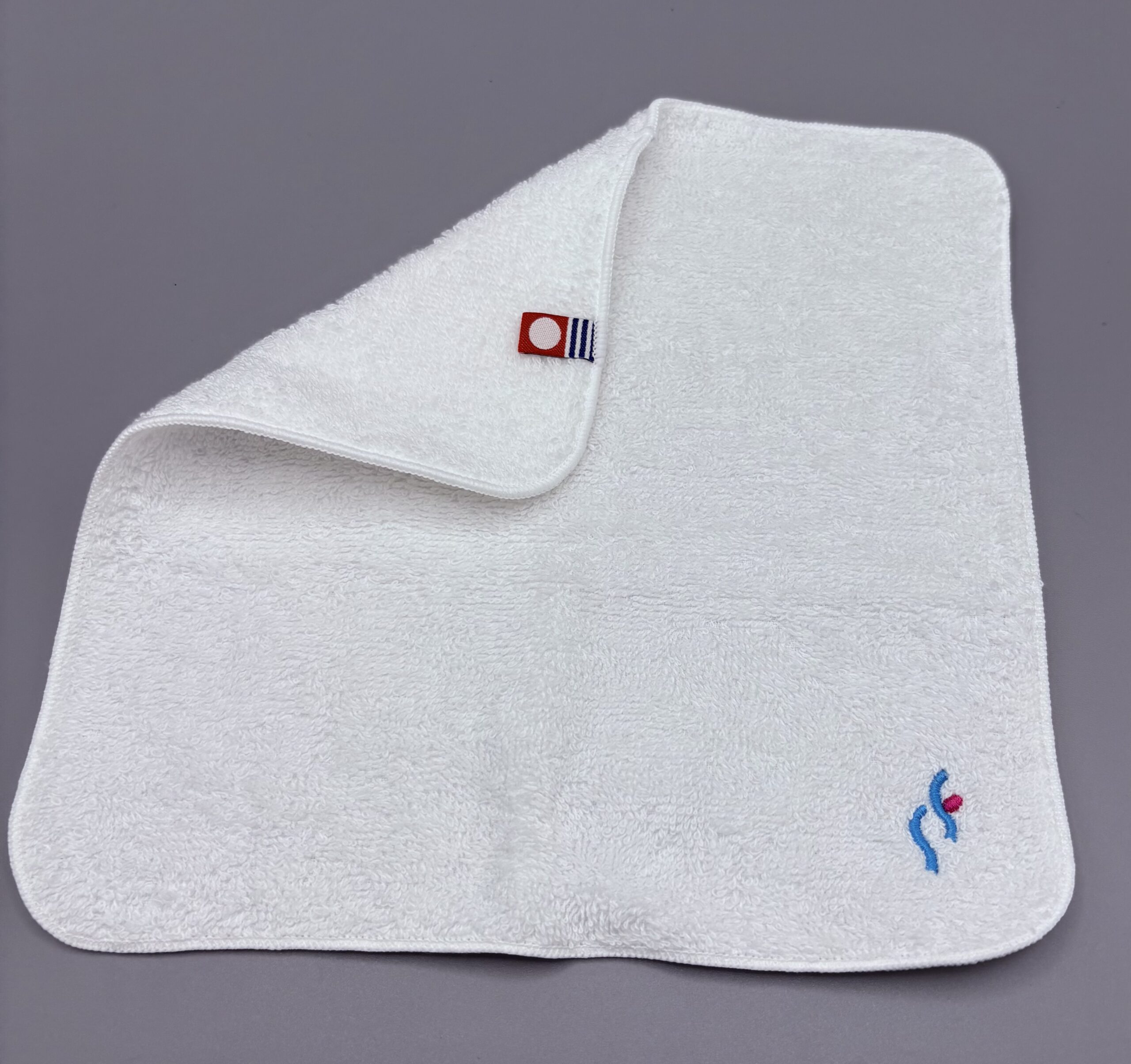 今治 ハンカチ オリジナル刺繍 2色 20cm×20cm 製作実績 株式会社システムフロア