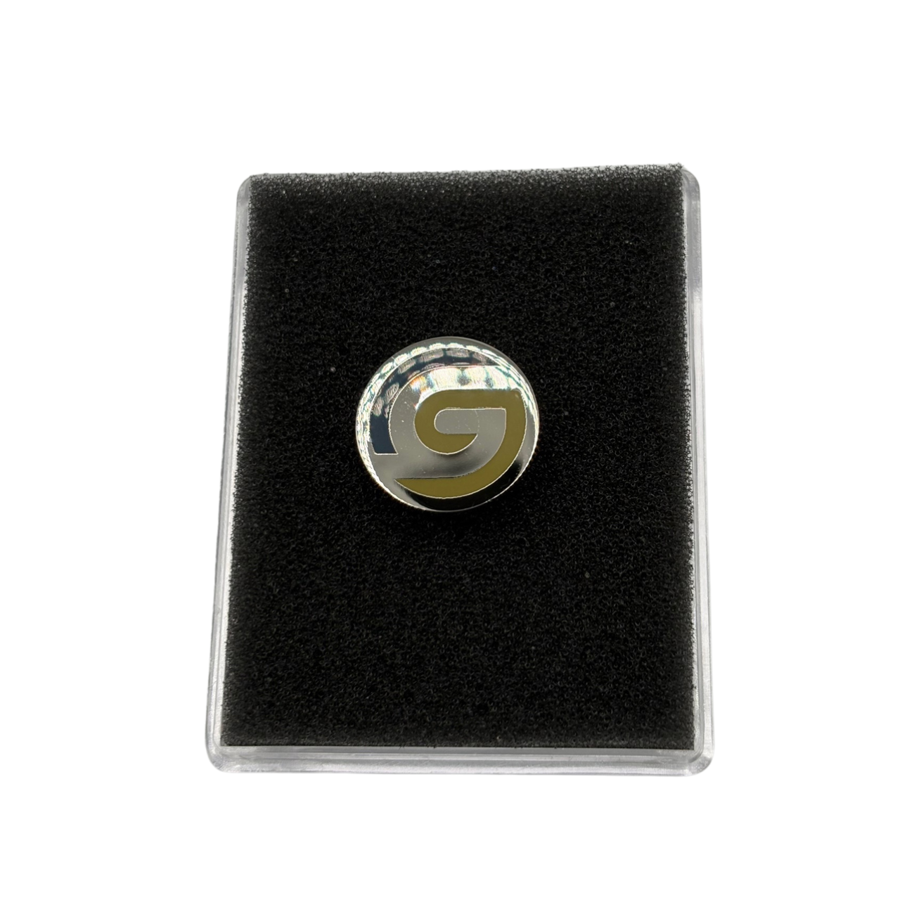 ワンマークバッジ™によるオリジナル社章製作事例(研ぎエポ2色・企業ロゴバッジ)